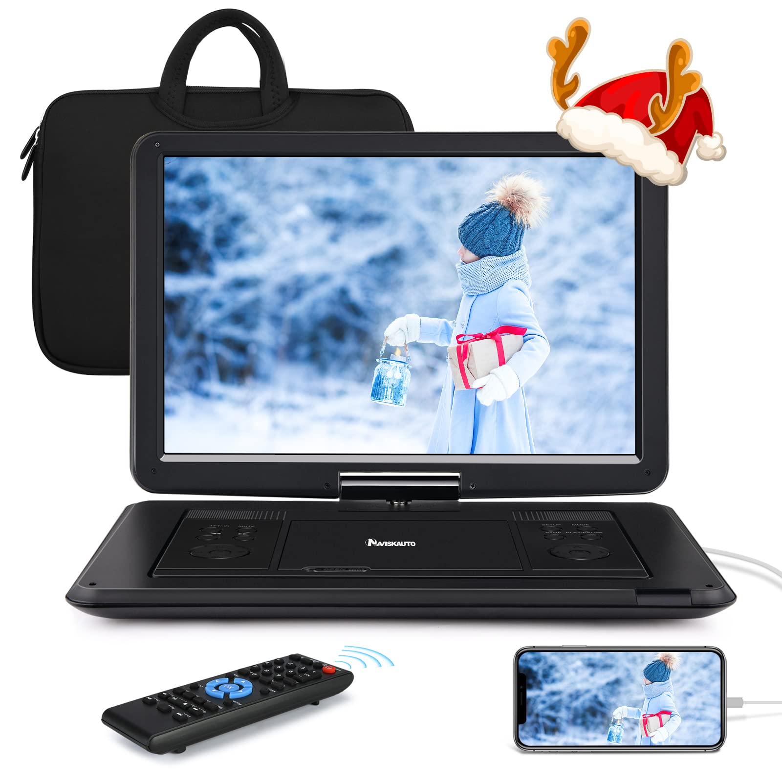 Amazon.com: NAVISKAUTO 16 Inch Portable DVD Player with HDMI Input